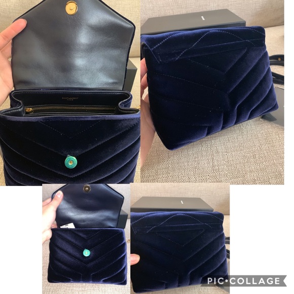 ❌SOLD❌NWT Saint Laurent Toy Loulou Velvet Bag - Picture 4 of 8